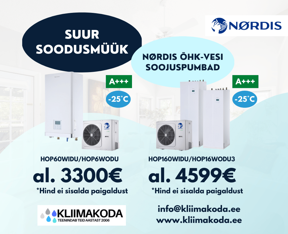 Nordis ohk-vesi soojuspump