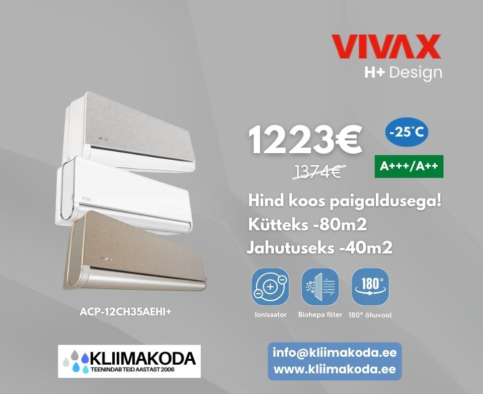 Vivax h+ soojuspump õkonoomne