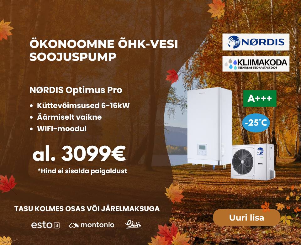 Nordis ohk vesi soojuspump